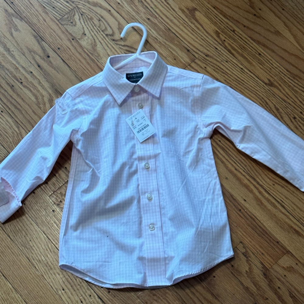 NWT Crew Cuts Pink Gingham shirt